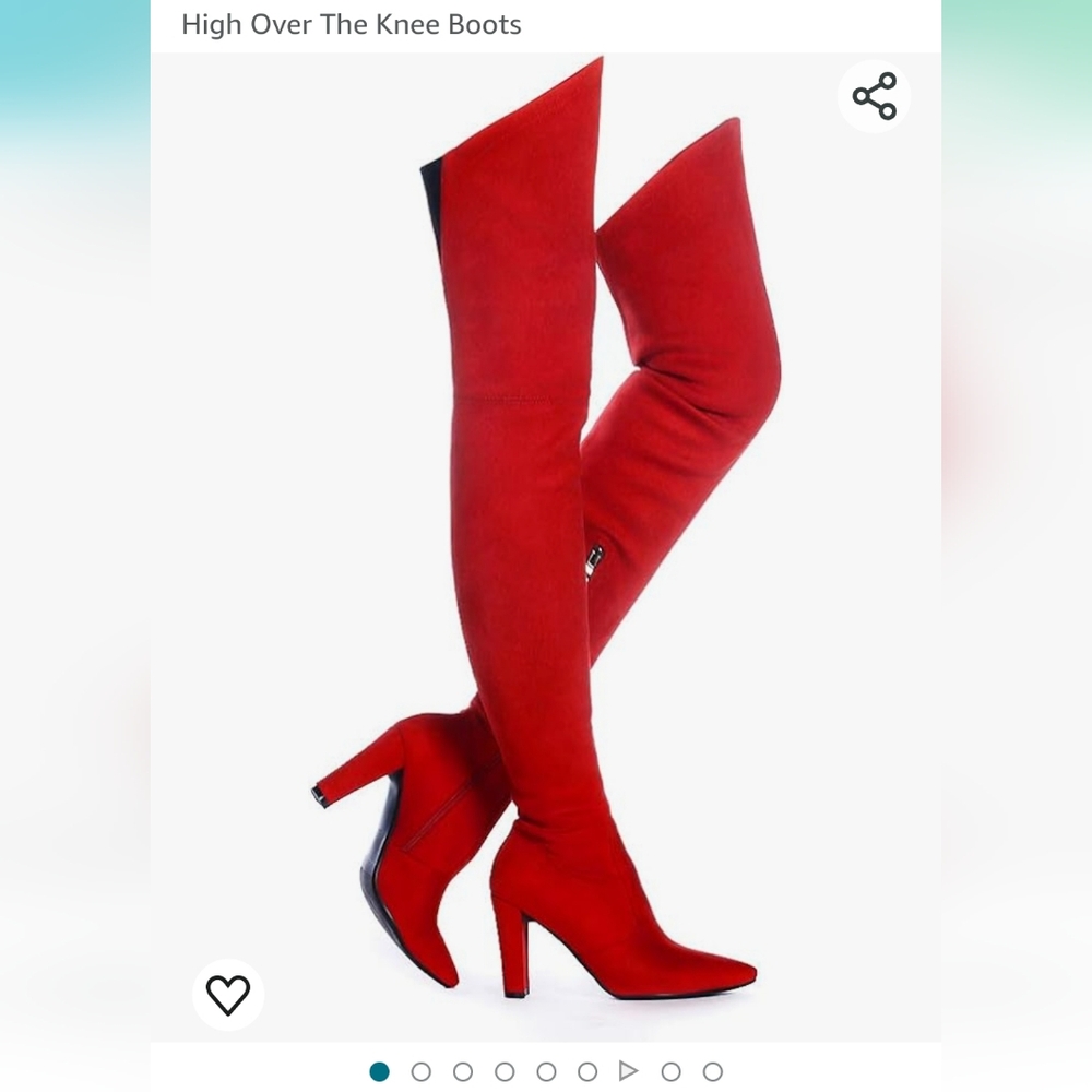 Red OTK Boots